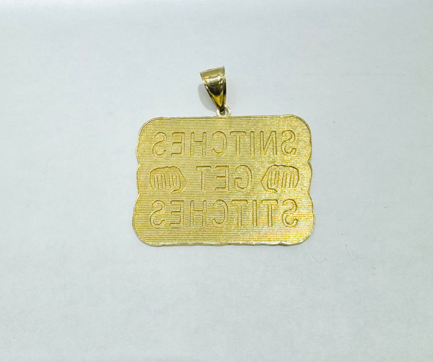 10K GOLD NAME PLATE, WEIGHT: 12.2gm