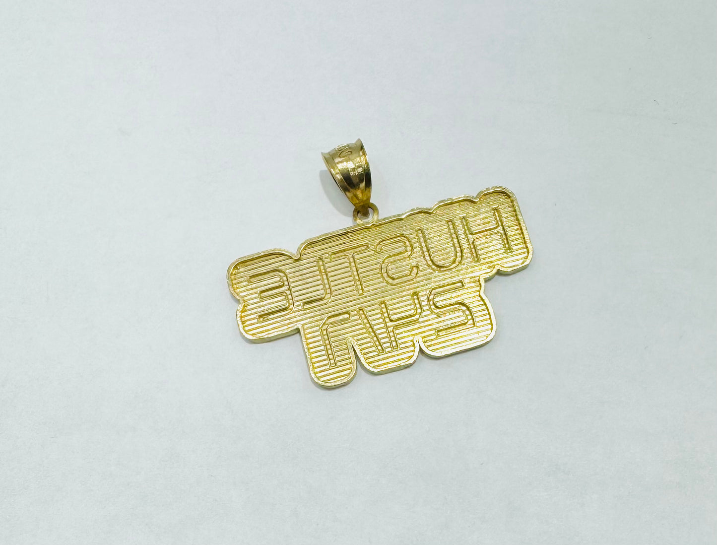 10K GOLD NAME PLATE, WEIGHT: 5.2gm