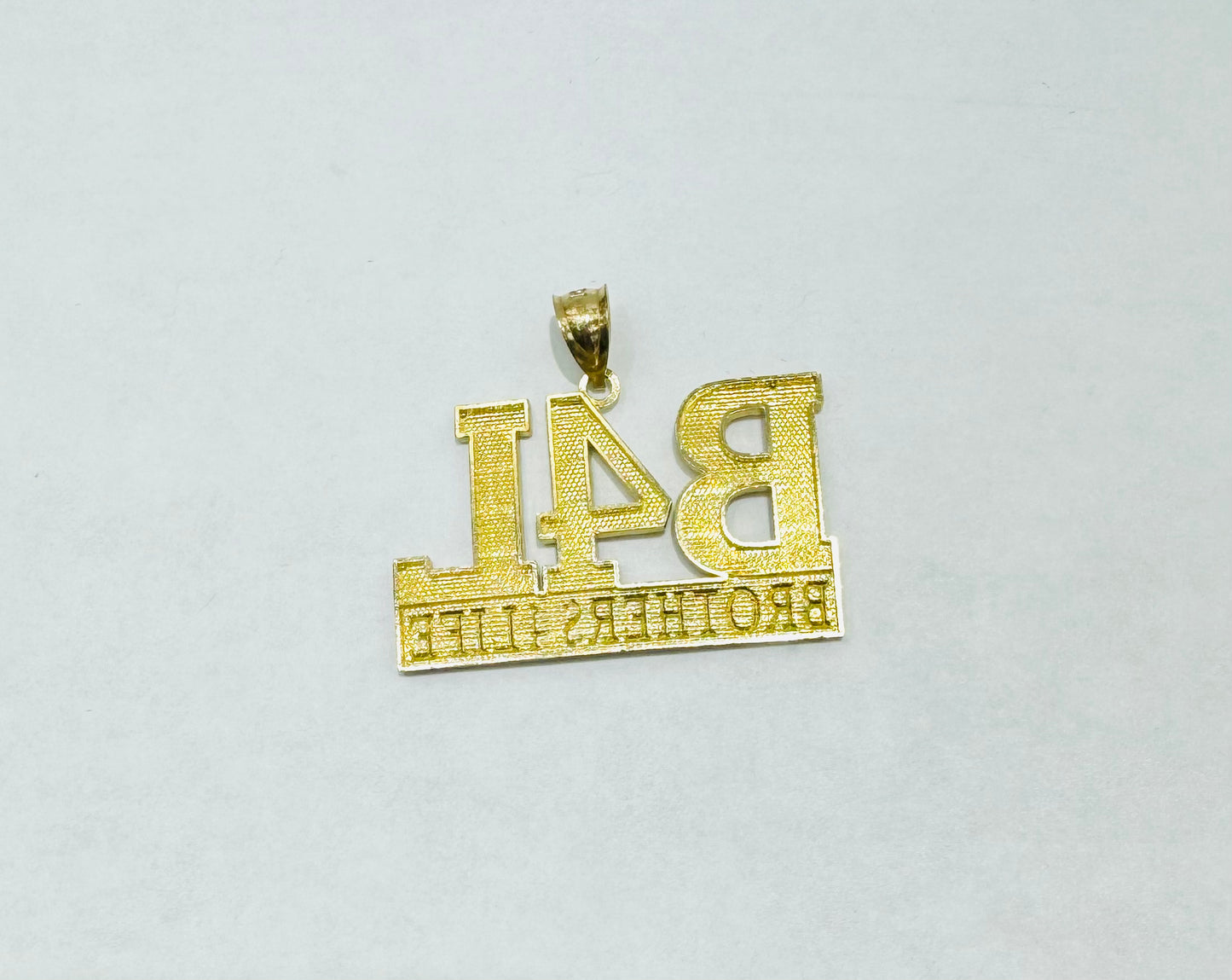 10K GOLD NAME PLATE, WEIGHT: 5.7gm