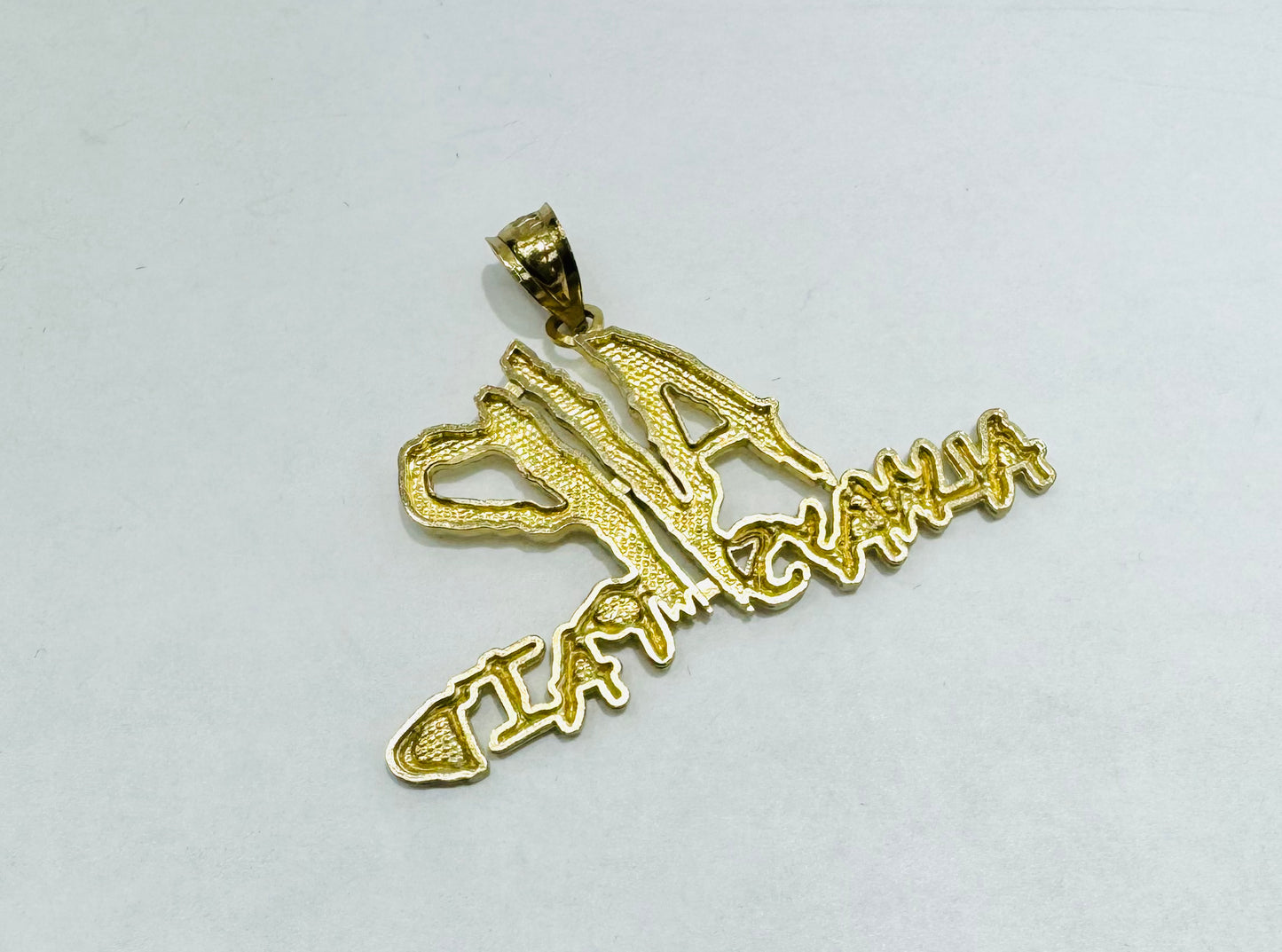 10K GOLD NAME PLATE, WEIGHT: 3.7gm