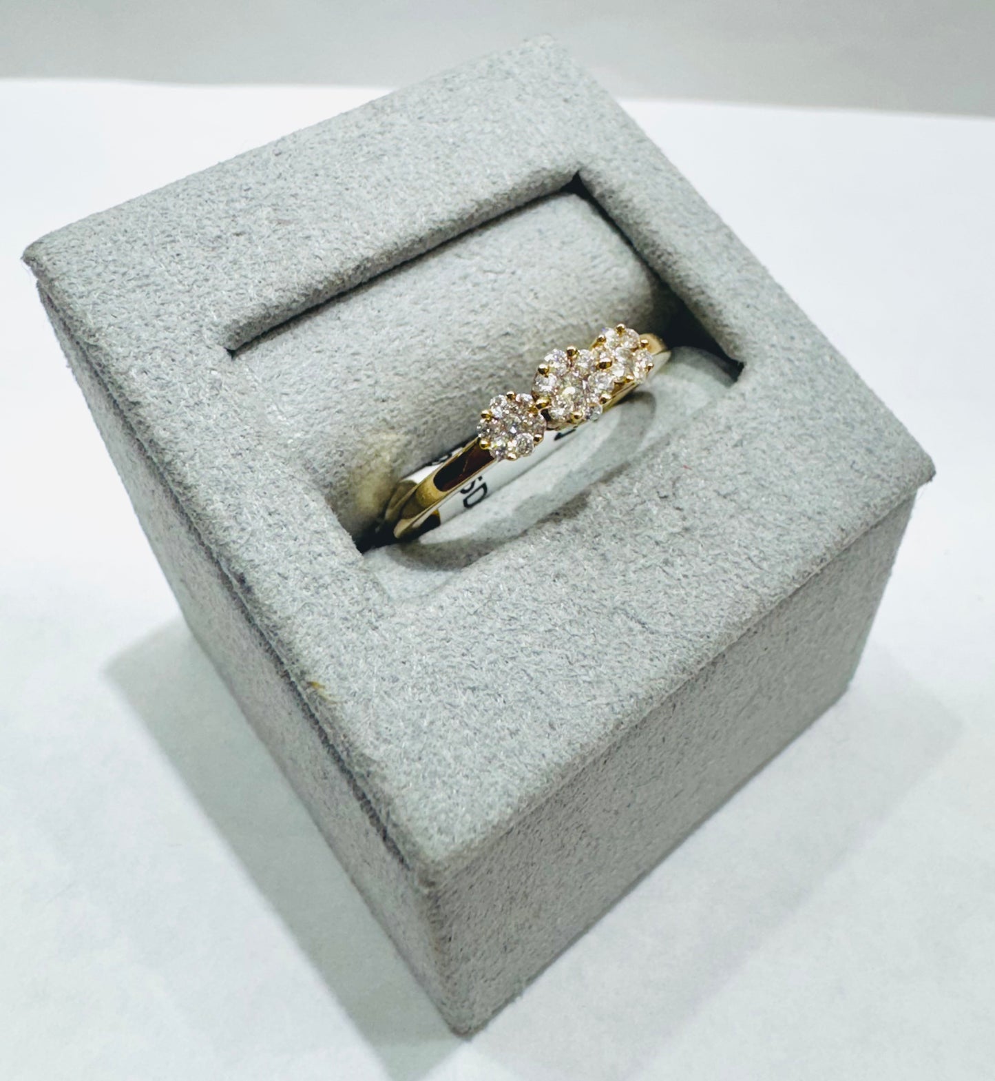 14K GOLD NATURAL DIAMOND WEDDING BAND 0.25CTW, SIZE: 6.5