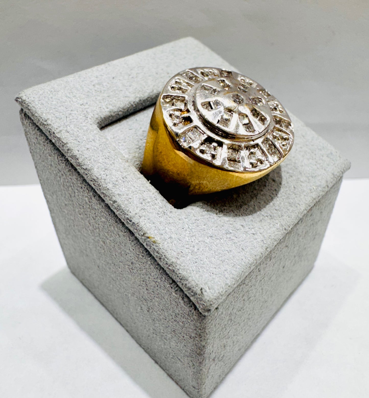 10K GOLD MEN’S NATURAL DIAMOND RING 1.00tw, SIZE: 10.5