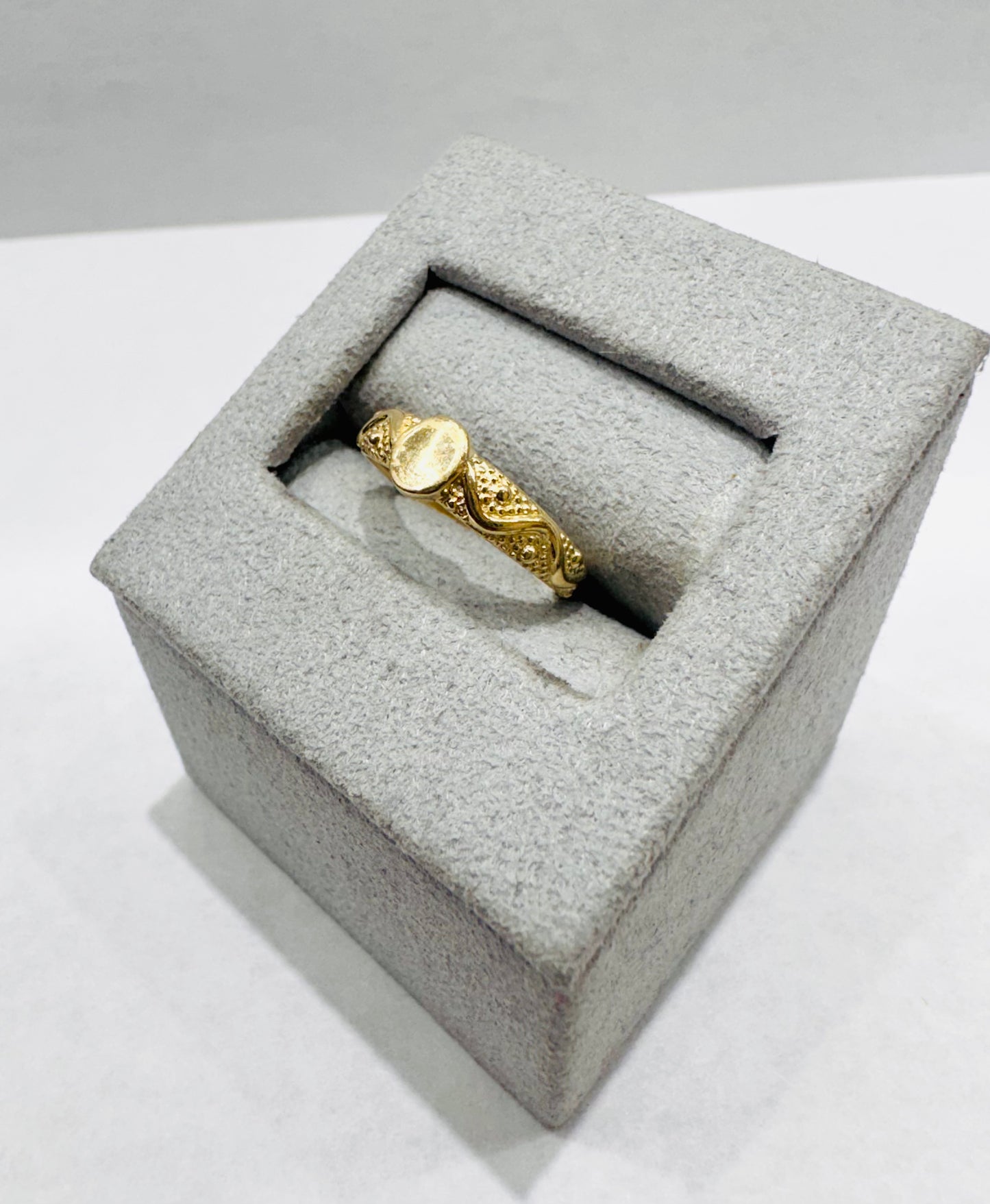 10K GOLD SMALL BABY RING, SIZE: 3, WEIGHT: 1gm