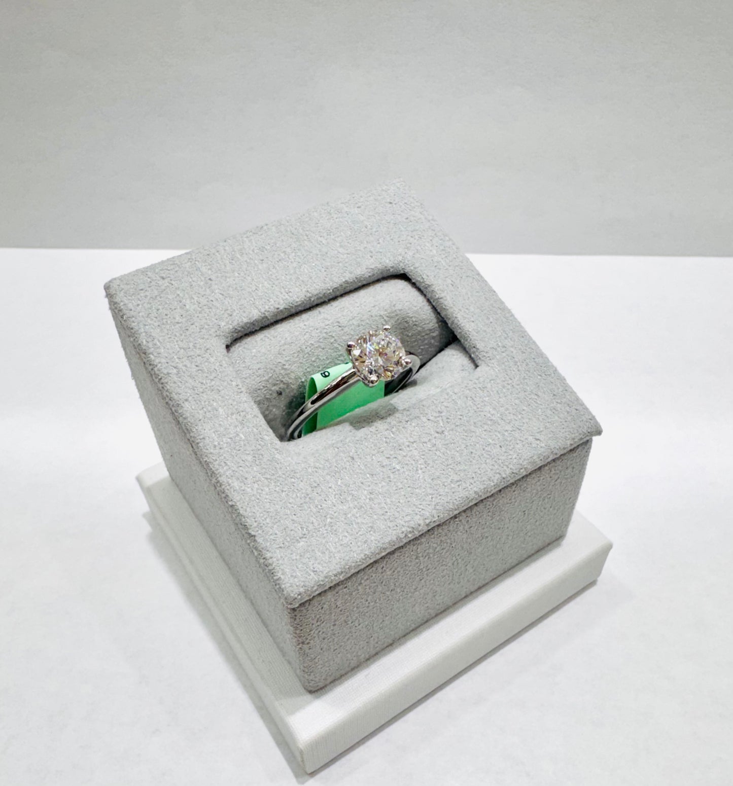 14K WHITE GOLD LAB GROWN DIAMOND LADIES RING VS 0.96CTW
