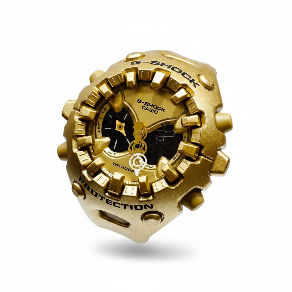Men’s Casio G-Shock GAV01A-9A Gold Tone & Black Analog Digital Dial Watch
