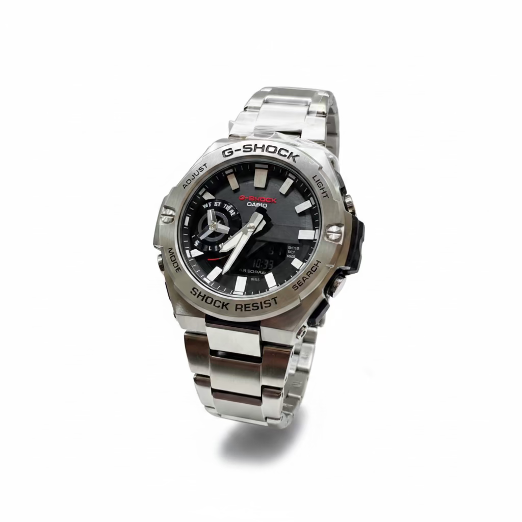Men’s Casio G-Shock GSTB500D-1A, G-Steel Stainless Steel Watch