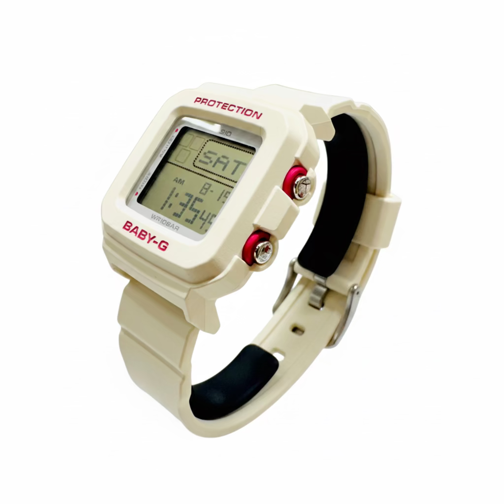 Casio BABY-G BGD10KH-7 Digital White & Pink Color Watch