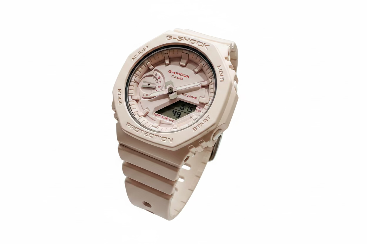 Casio G-Shock GMAS2100BA4A Light Pink Analog Digital Watch