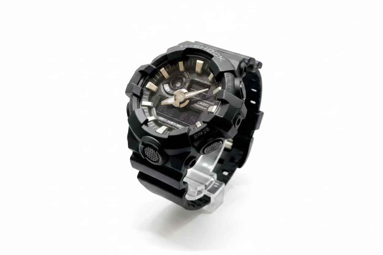 Casio G-Shock GA700-1B Rugged Analog Digital Black Watch