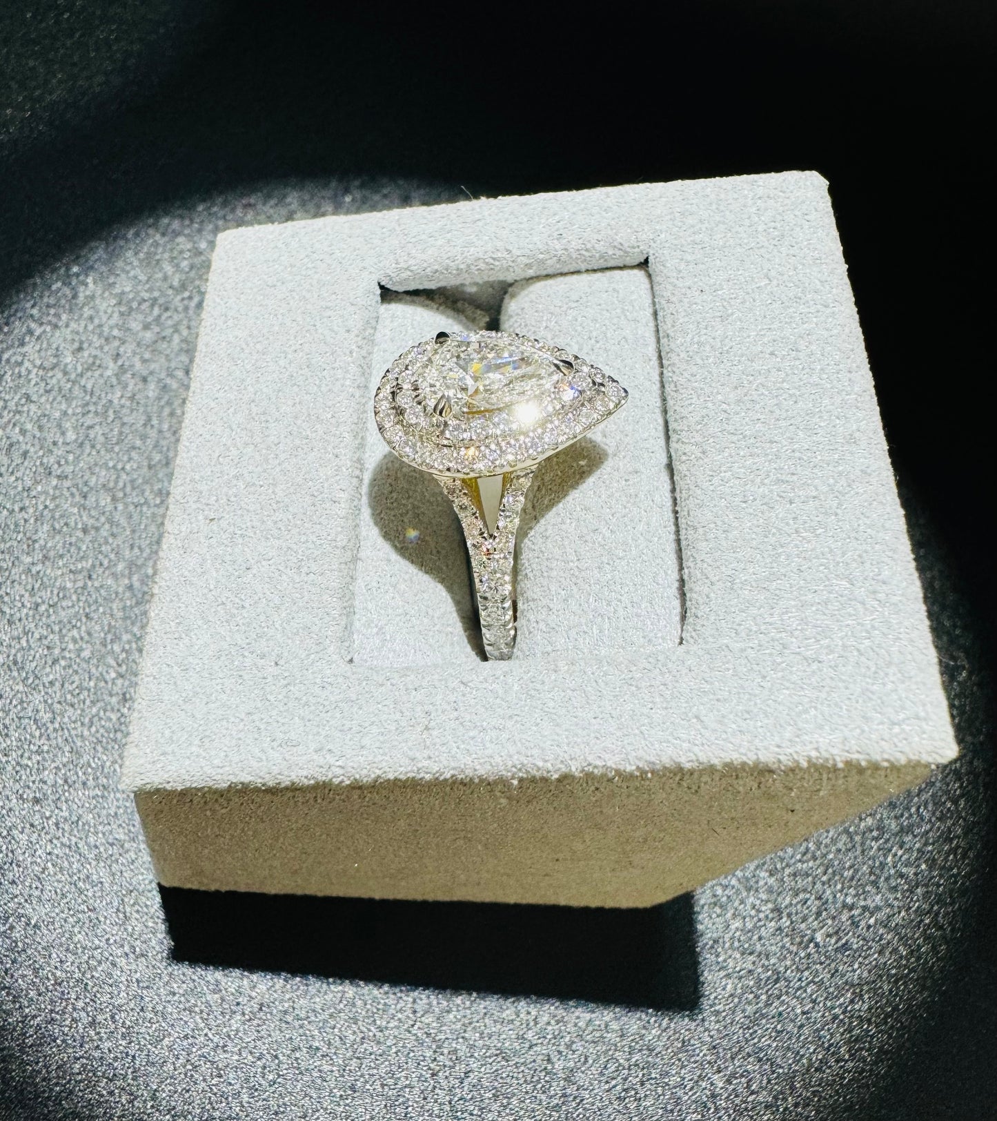 14K GOLD LAB GROWN DIAMOND RING-1.25CT