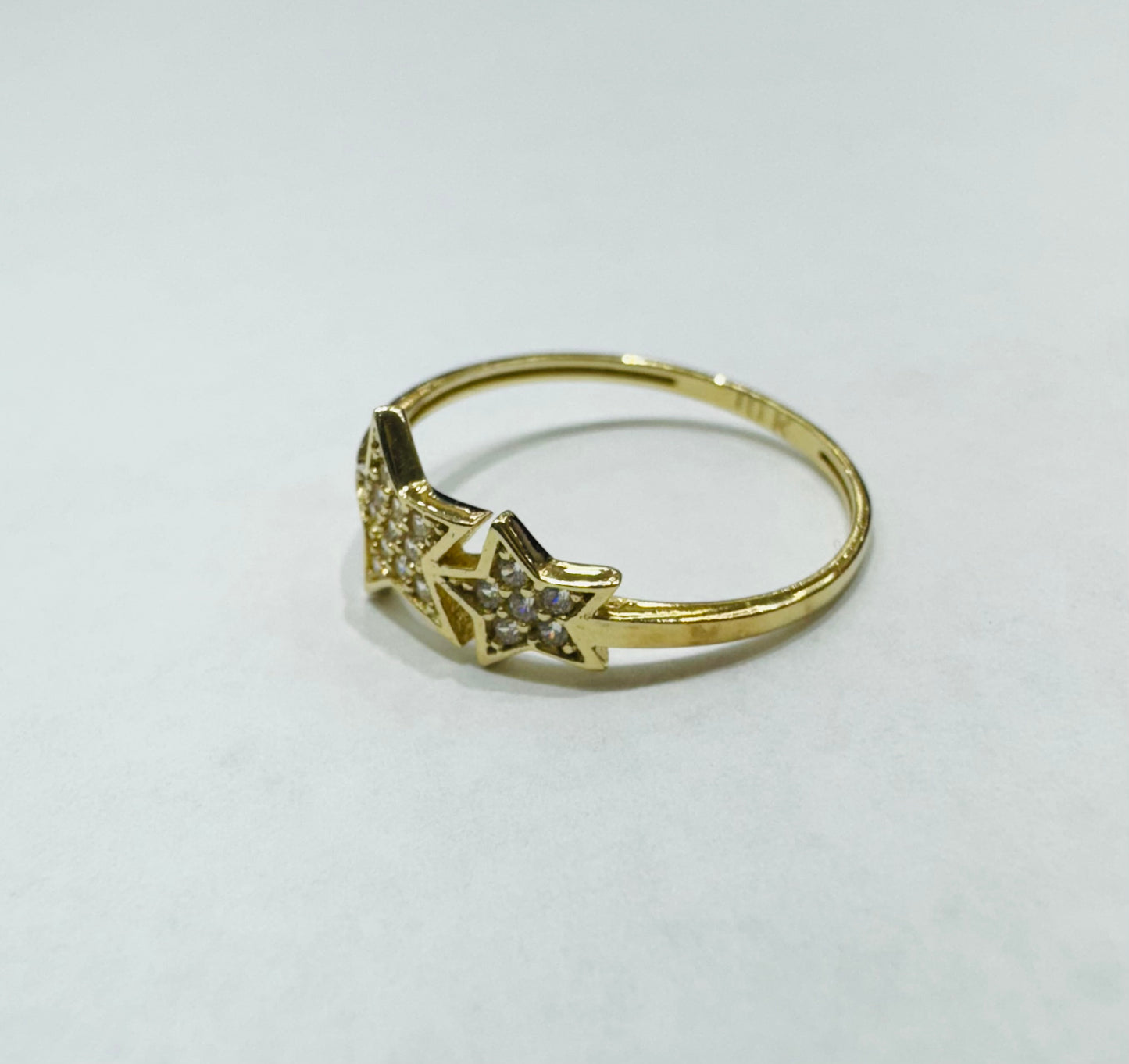 10K GOLD STAR RING, SIZE: 7