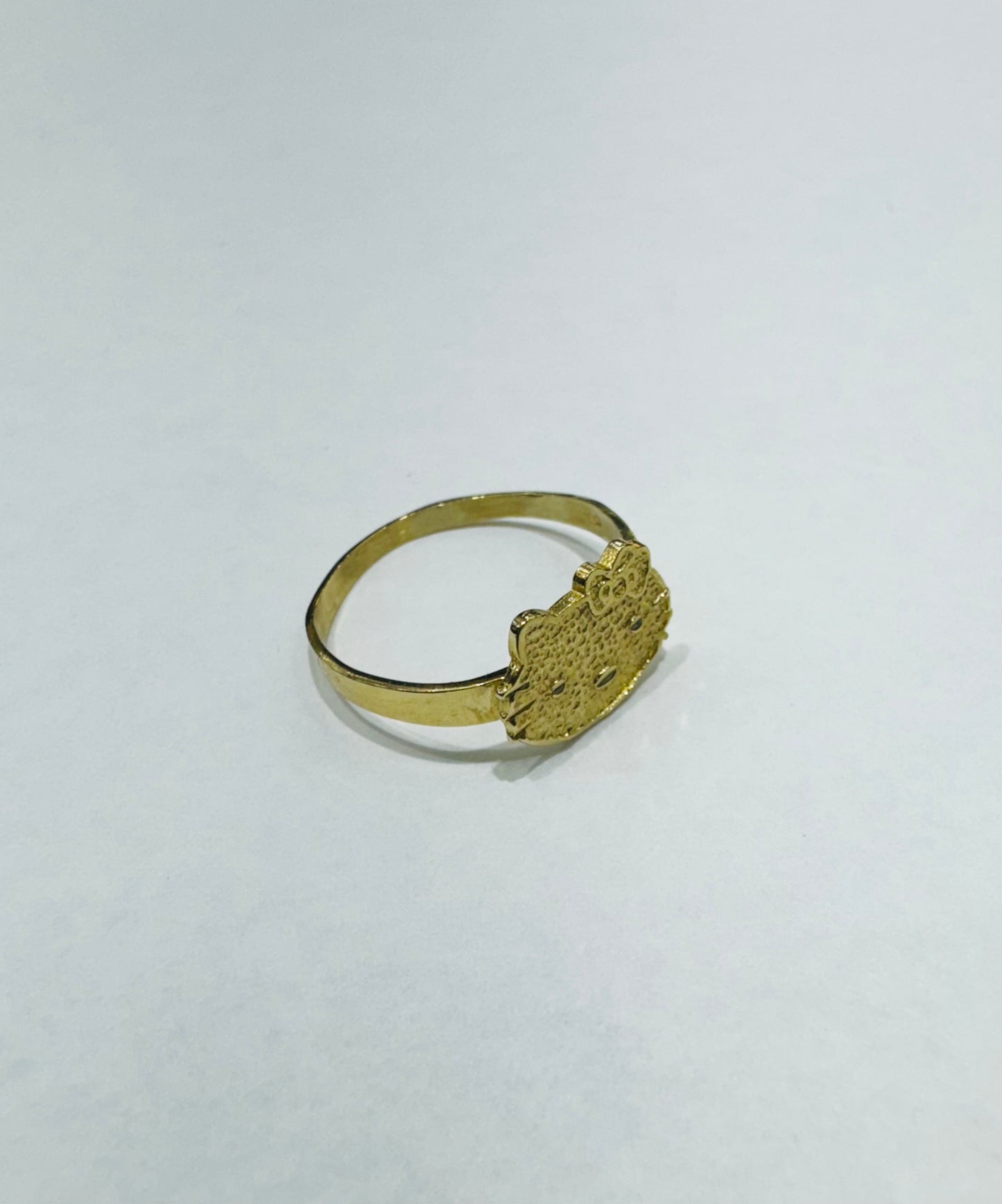 10K GOLD SMALL HELLO KITTY RING, SIZE: 7