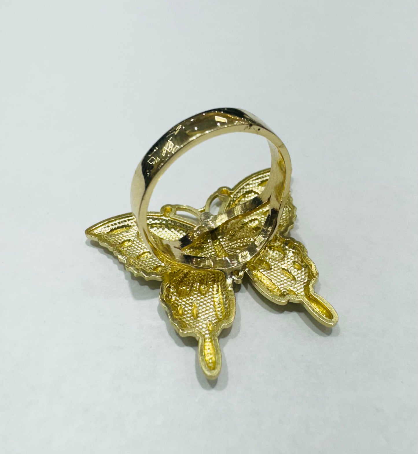 10K GOLD BUTTERFLY RING, SIZE: 7, WEIGHT: 6.1gm