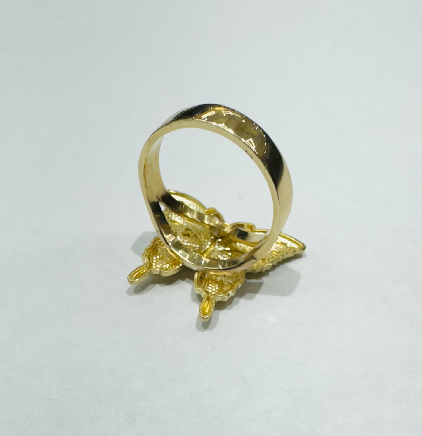 10K GOLD BUTTERFLY RING, SIZE: 6, WEIGHT: 4.2gm