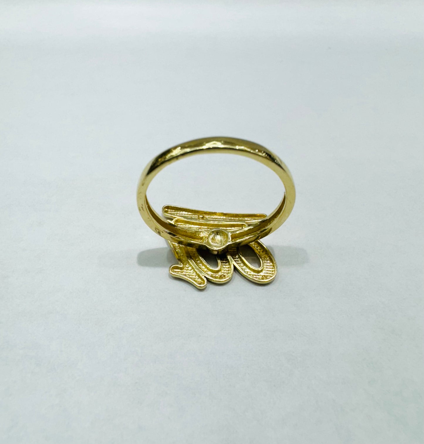 10K GOLD CUSTOM 100 RING, WEIGHT: 2.5gm, SIZE: 7