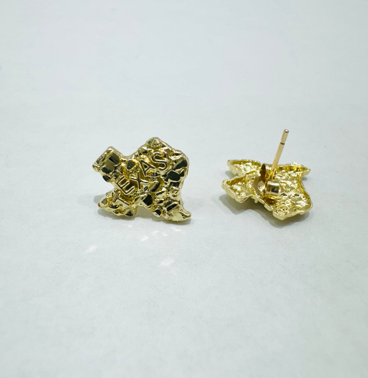 10K GOLD TEXAS EARRINGS, WEIGHT: 1.5gm
