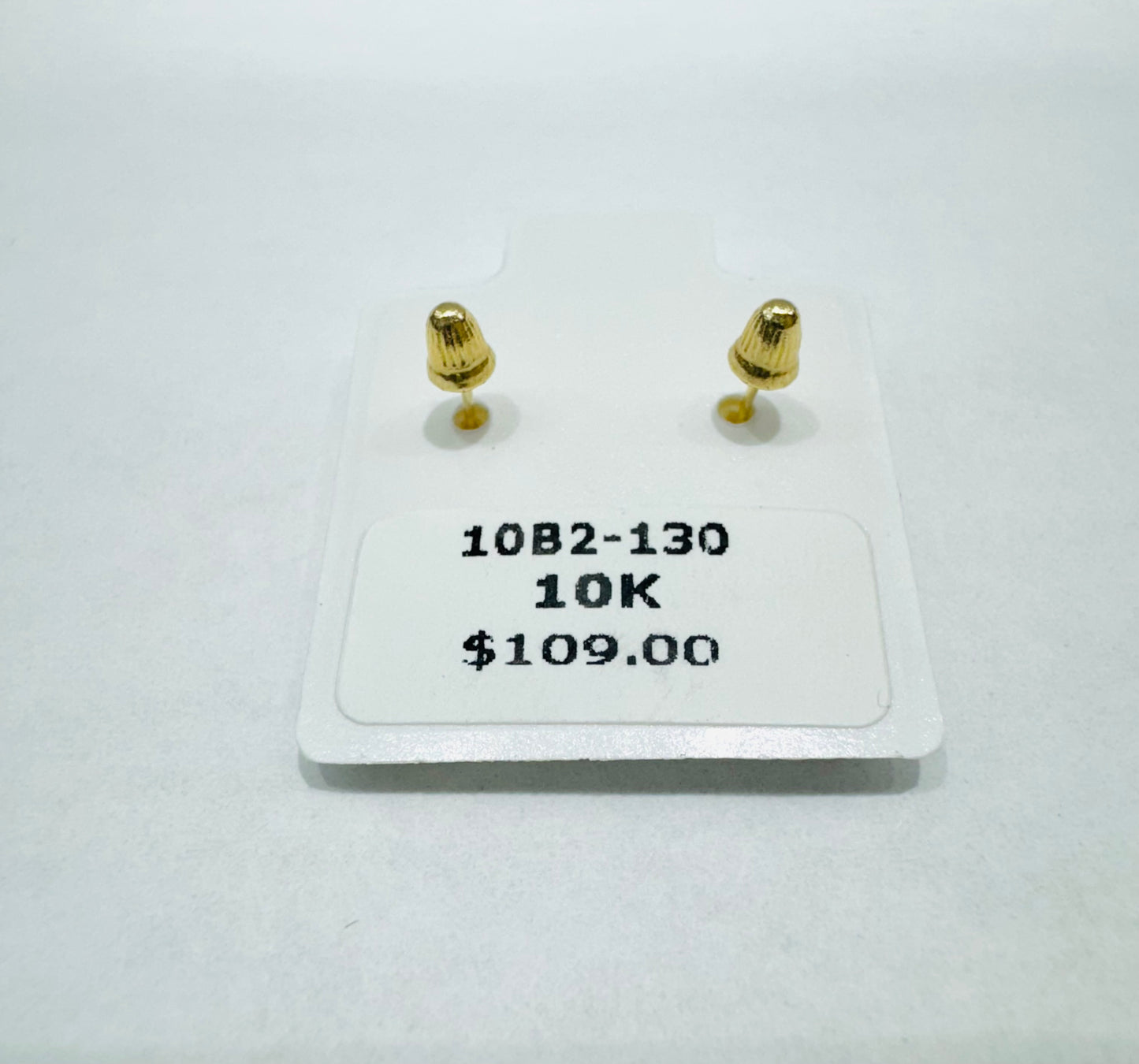 10K GOLD SMALL HEART BABY EARRINGS
