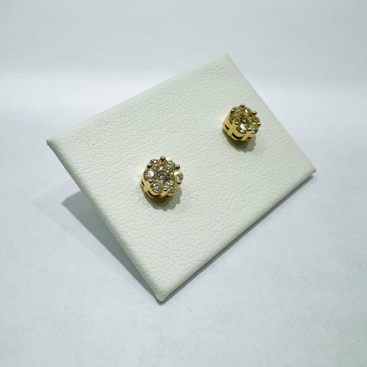 10K GOLD NATURAL DIAMOND EARRINGS 0.2CT