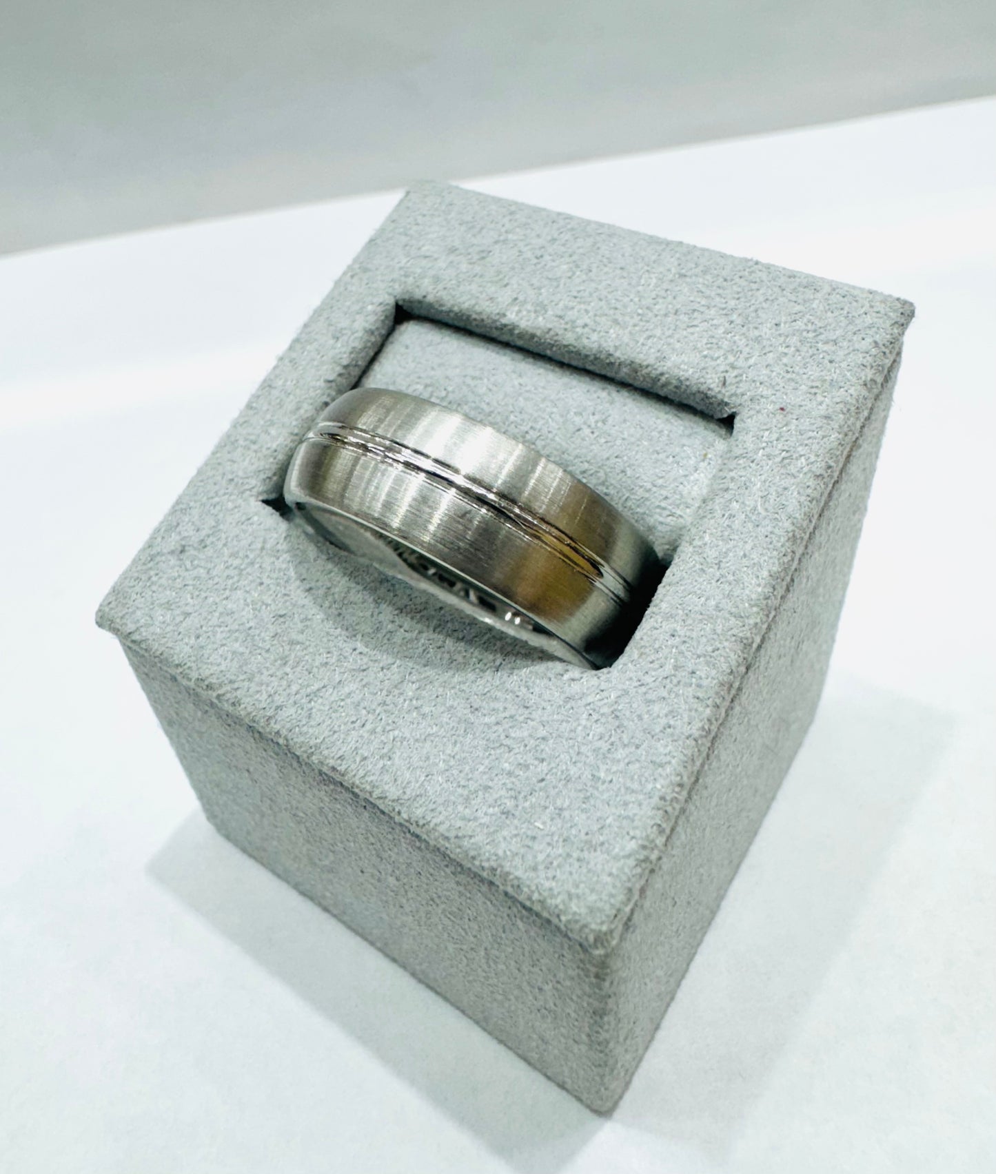 MENS COBALT WEDDING BAND 8mm, SIZE: 11