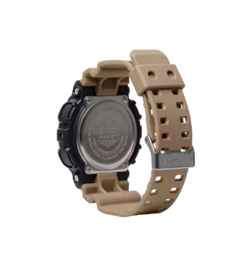 Casio G-Shock Utilitarian Beige & Black Resin Digital Analog Watch GA-110TU-1A5 Steampunk Style, Full-on Utility: GA110TU-1A5 Utility Watch