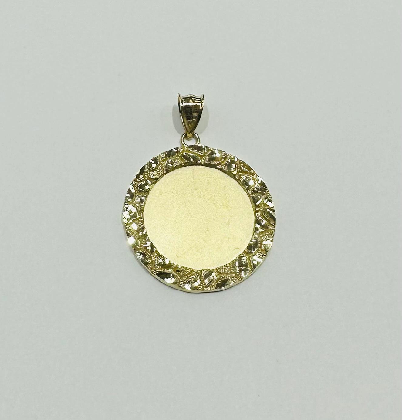 10K GOLD NUGGET MEMORY PENDANT