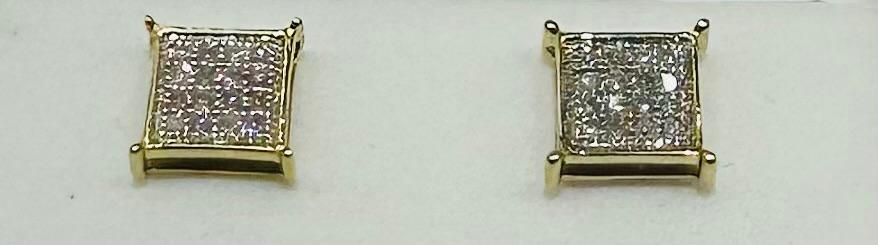 10K NATURAL DIAMOND EARRINGS