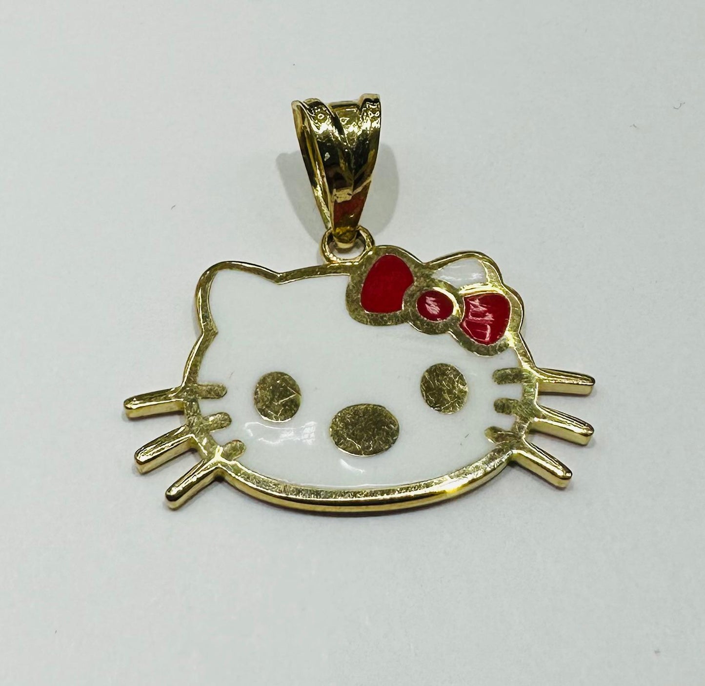 10K GOLD HELLO KITTY BIG HEAD PENDANT, 2.1 gm