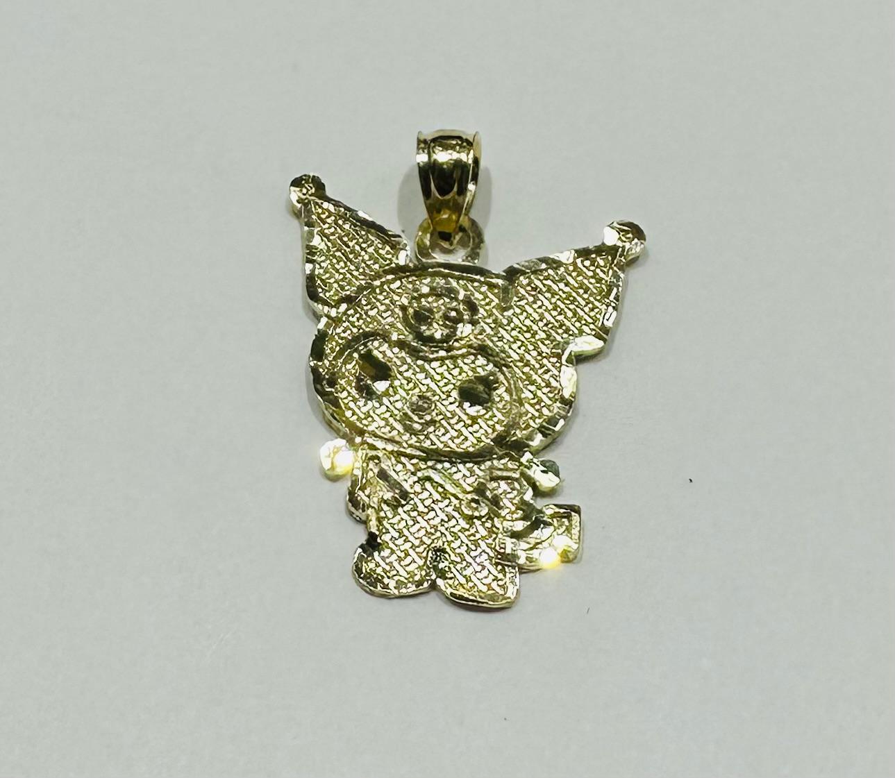 10K GOLD SMALL KUROMI PENDANT, WEIGHT: 1.5gm