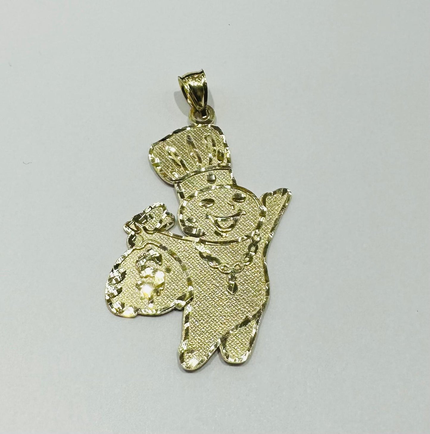 10K GOLD DOUGHMAN PENDANT, WEIGHT: 3.1gm