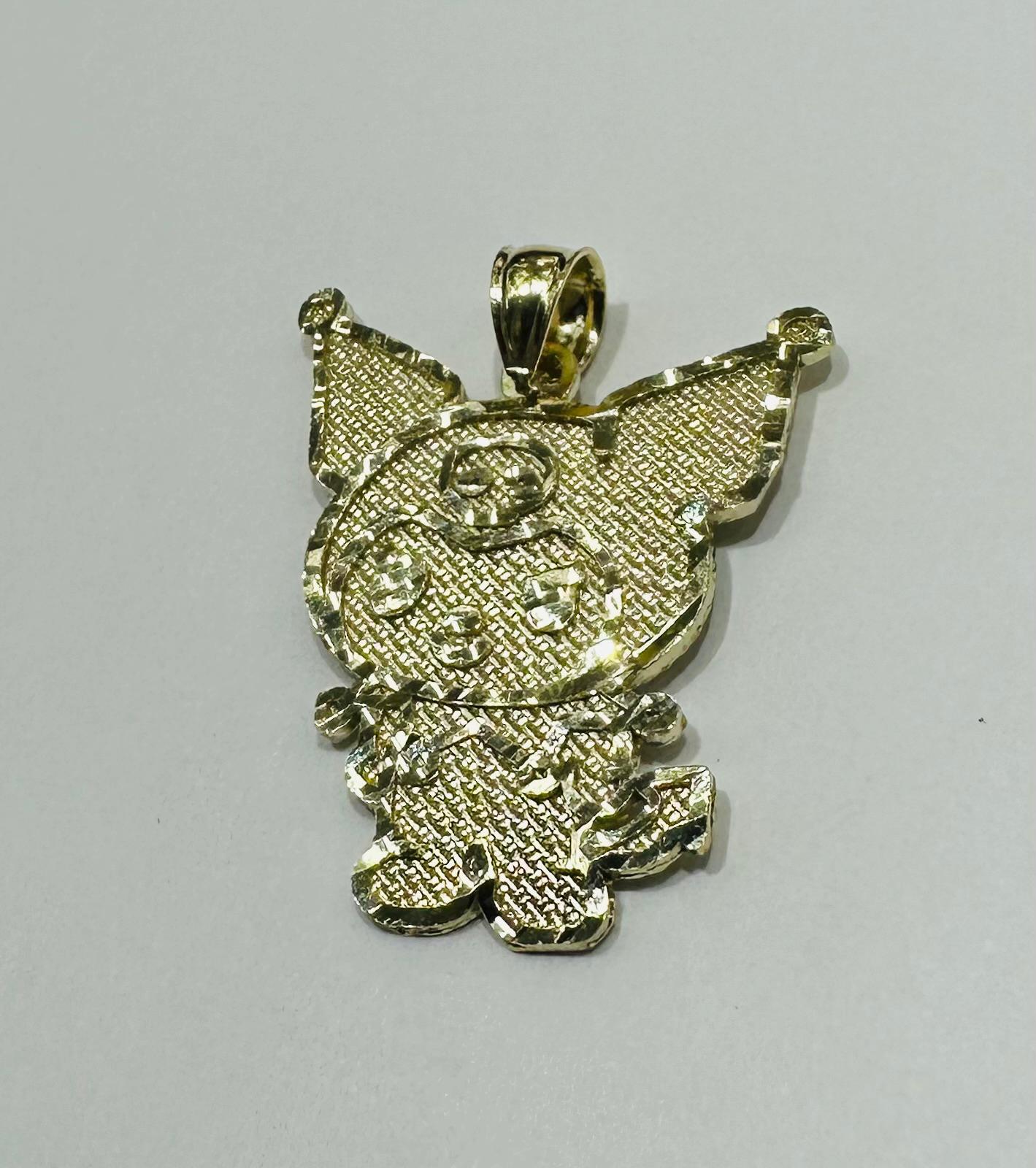 10K GOLD SMALL KUROMI PENDANT, WEIGHT: 2.8gm