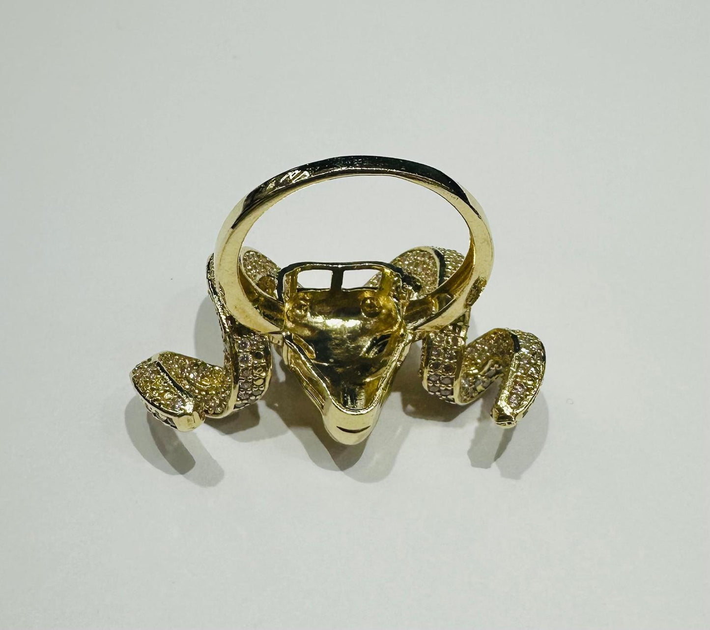10K GOLD GOLD RING WITH CZ STONES, SIZE: 11.0, WEIGHT: 16.3gm