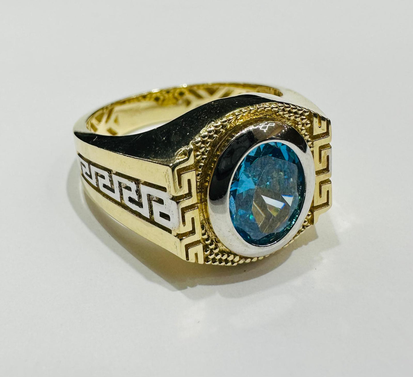 10K GOLD RING BIRTHSTONE RING WITH CZ STONE, SIZE: 10.2, WEIGHT: 4.9gm