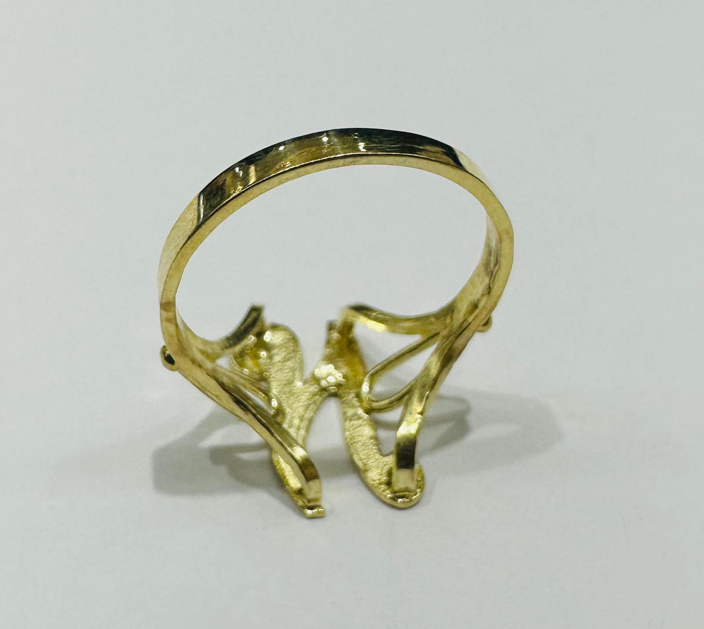 10K GOLD INITIAL LETTER "N" RING -WEIGHT: 1.6gm
