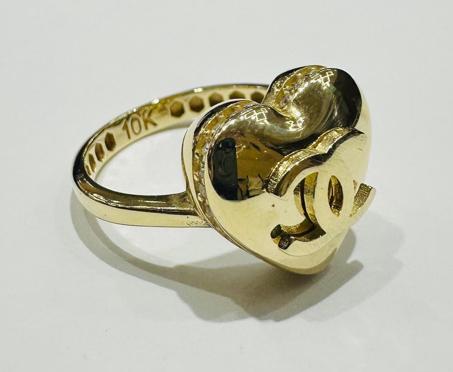 10K GOLD HEART RING