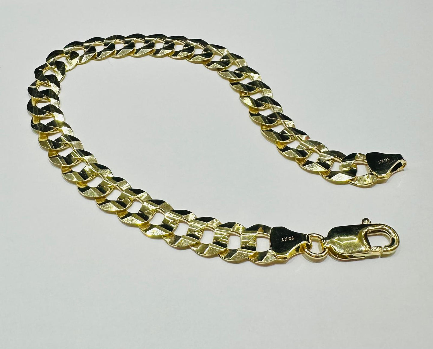 10K GOLD CUBAN LINK BRACELET 8.5" 5.99mm, 17.4gm
