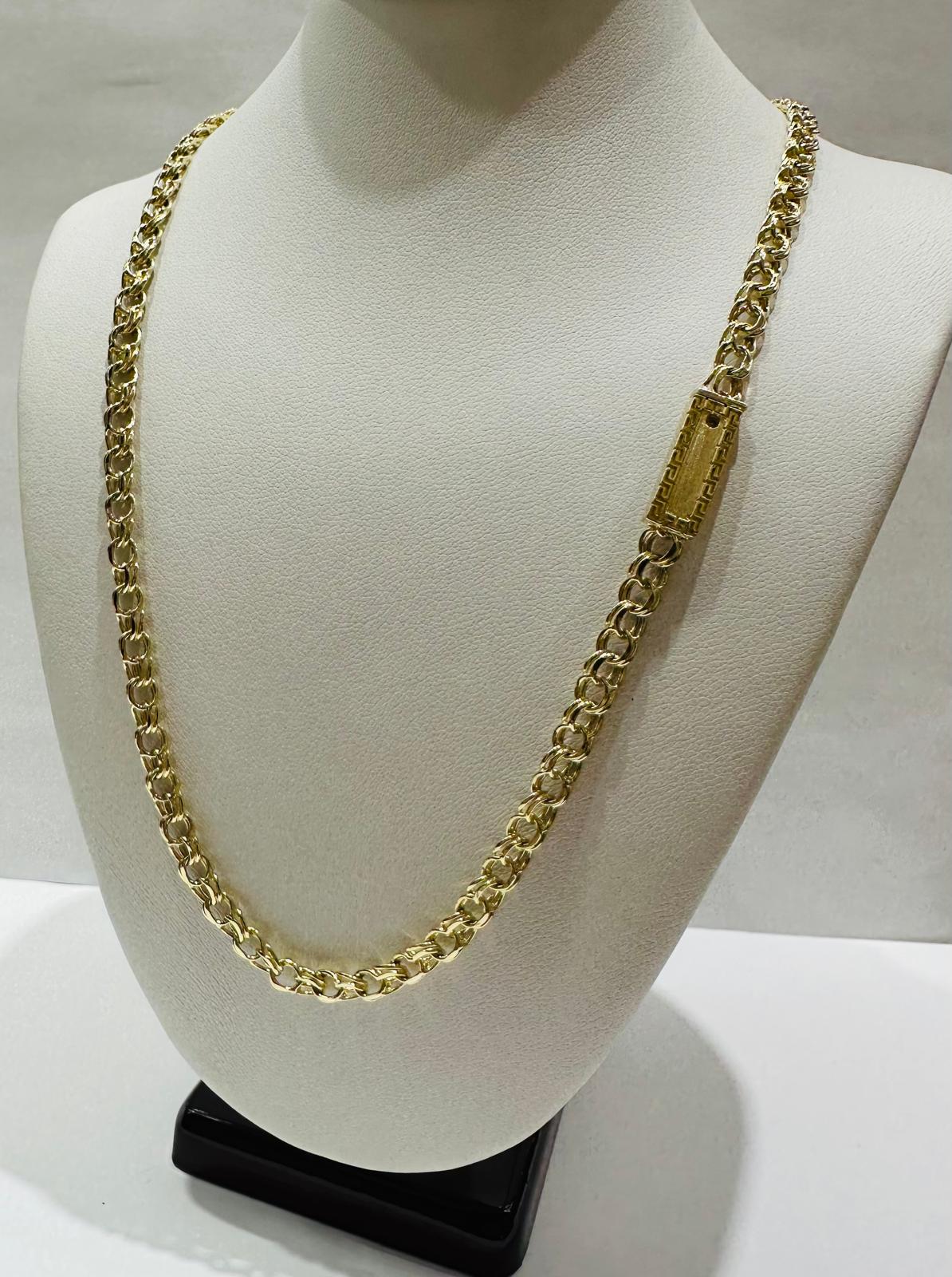10K GOLD CHINO LINK CHAIN- 23" - 4.60mm, 17.6gm