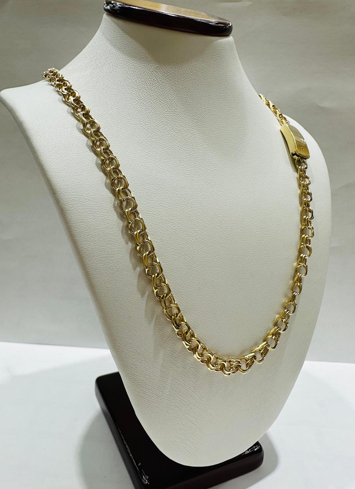 10K GOLD CHINO LINK CHAIN- 20" - 5.05mm, 18.5gm