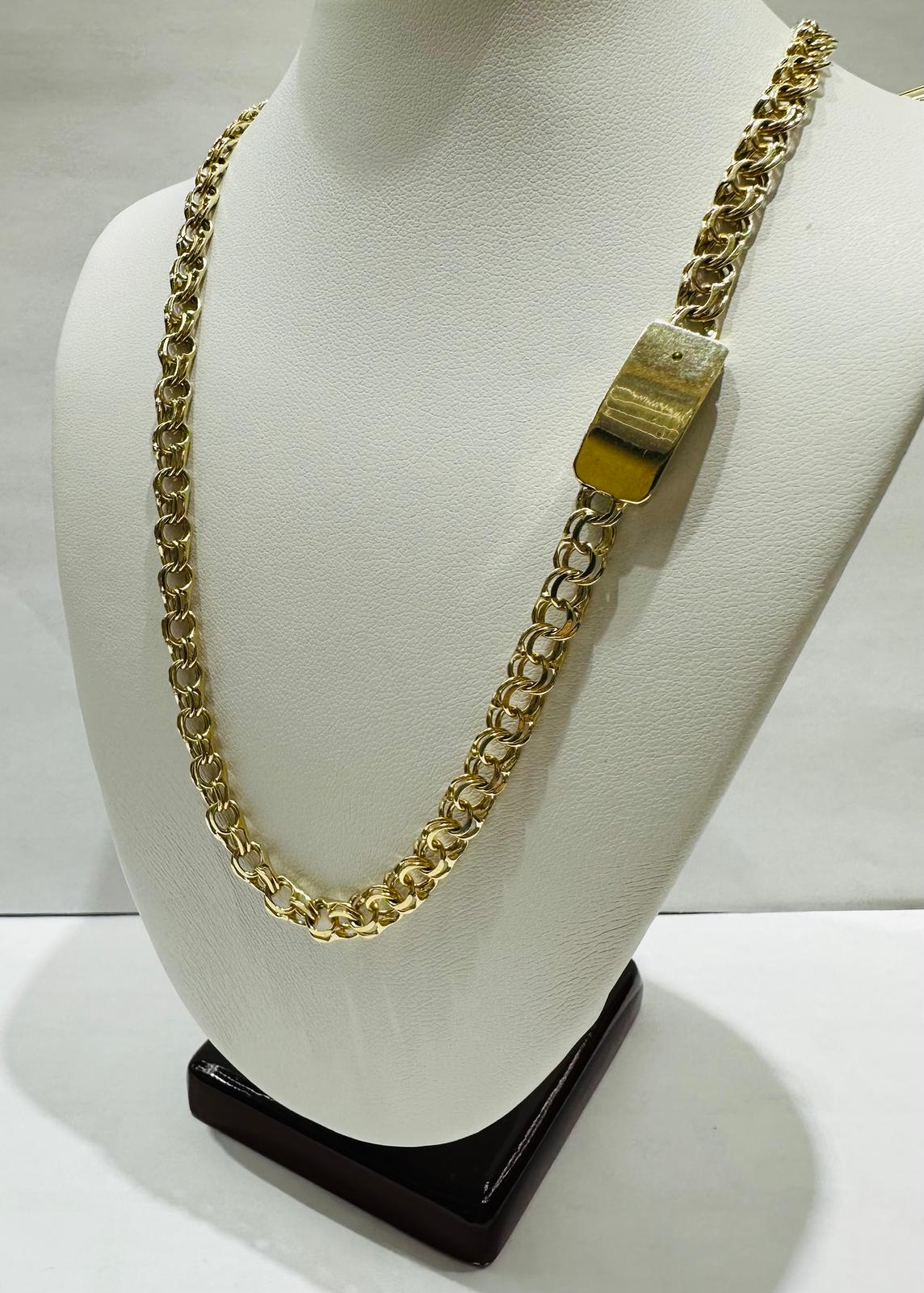 10K GOLD CHINO LINK CHAIN- 18" - 5.20mm, 19.1gm