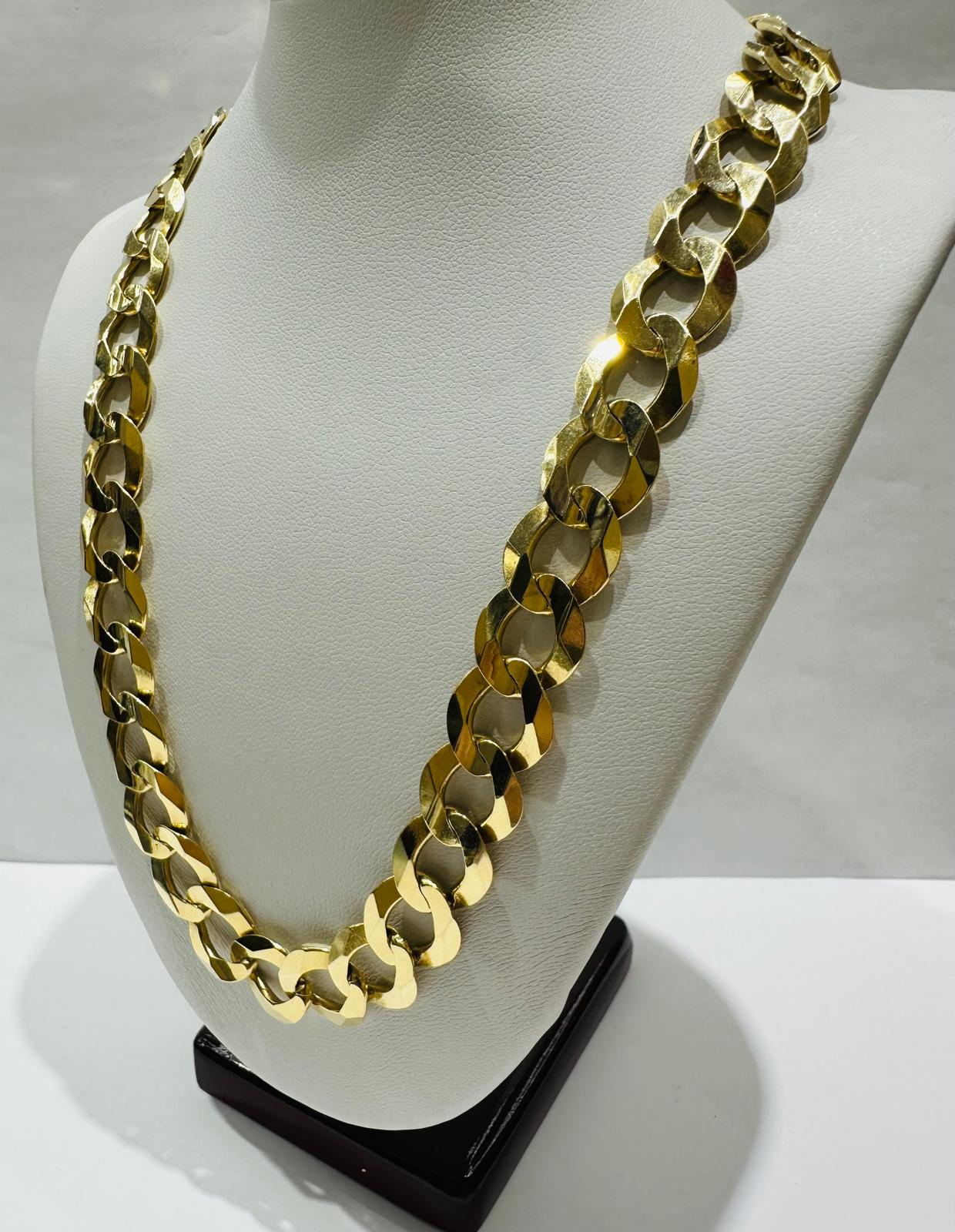 14K GOLD CUBAN LINK CHAIN- 20" - 12.15mm, 61.9gm