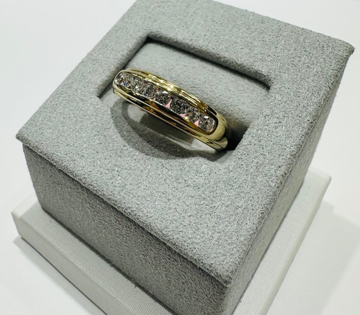 14K GOLD LAB GROWN DIAMOND ROCK RING VS- 0.50CTW