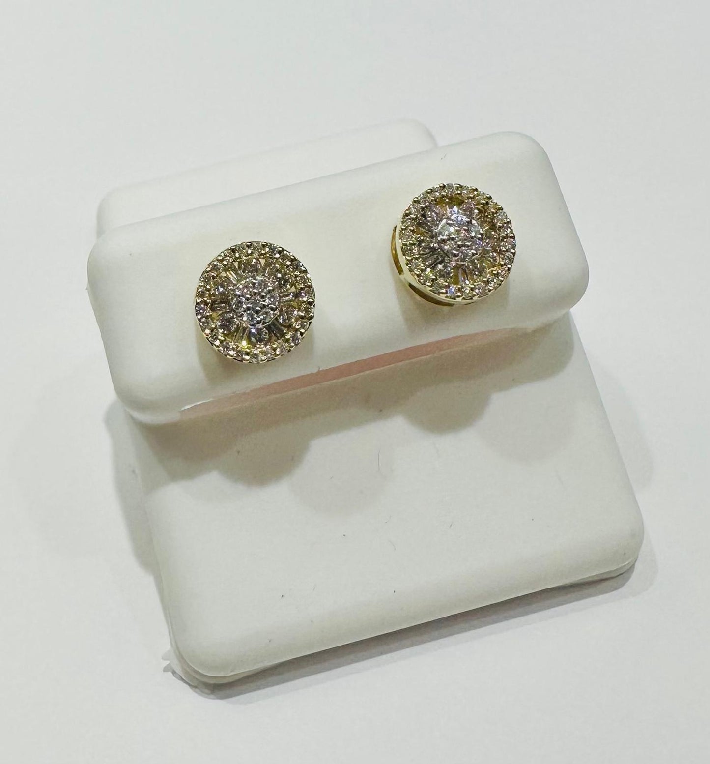10K GOLD LAB GROWN DIAMOND EARRINGS VS- 0.5CTW
