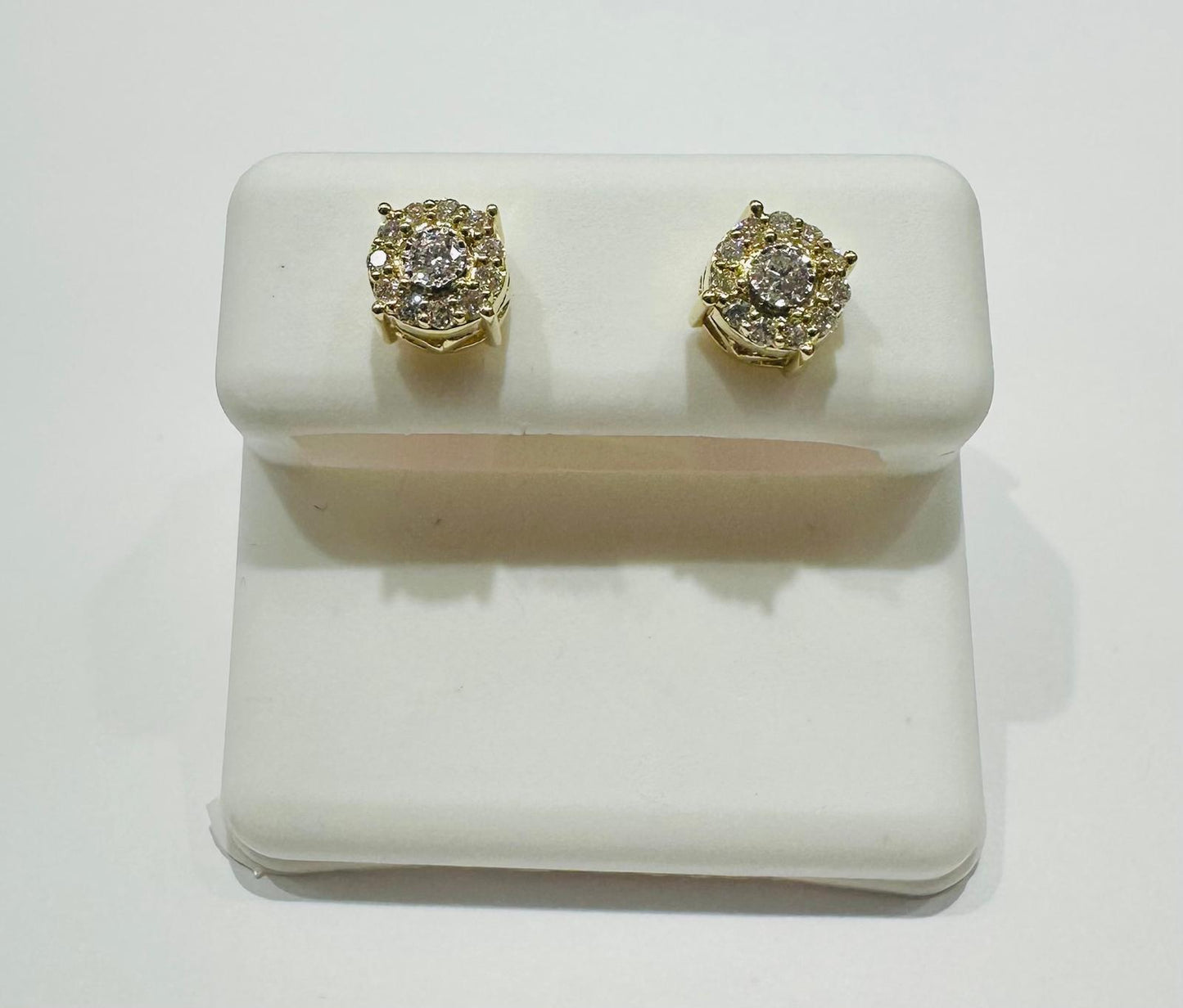 10K GOLD LAB GROWN DIAMOND EARRINGS VS- 0.34CTW
