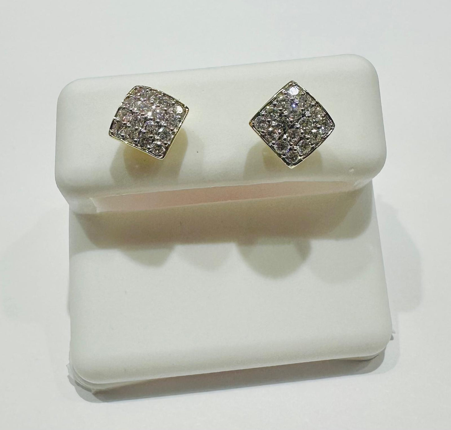 10K GOLD LAB GROWN DIAMOND EARRINGS VS- 0.48CTW