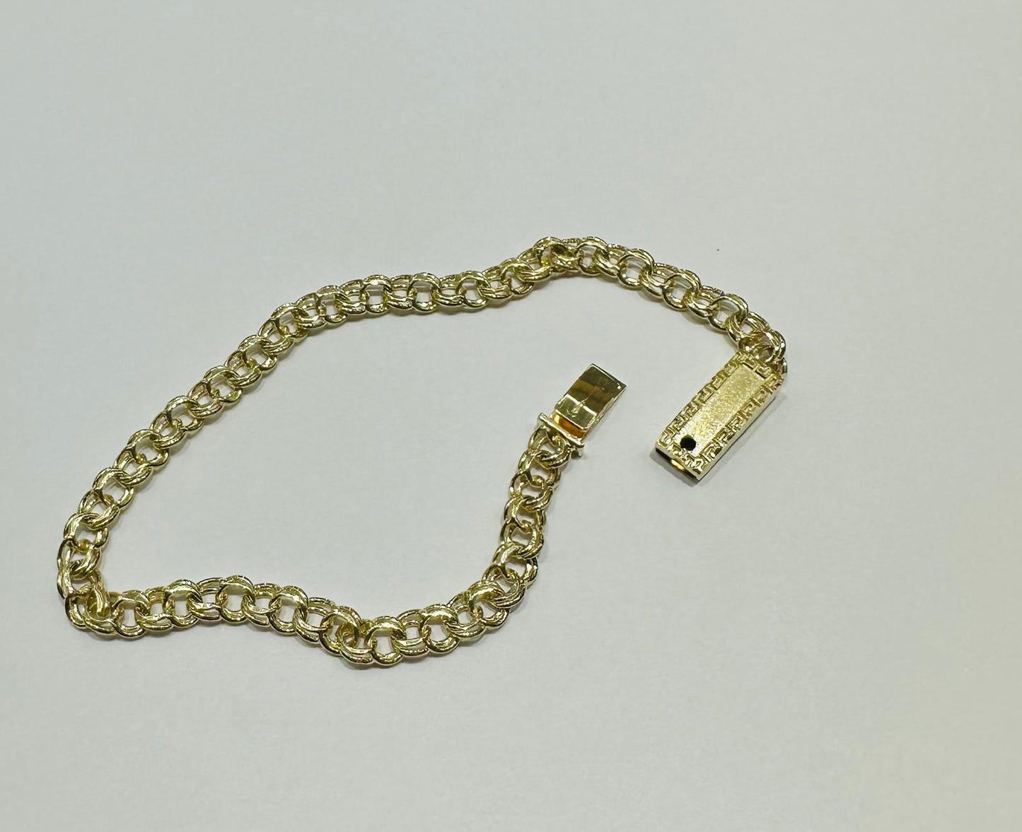 10K GOLD CHINO LINK BRACELET- WEIGHT: 6.7gm 7.5" 4.55mm