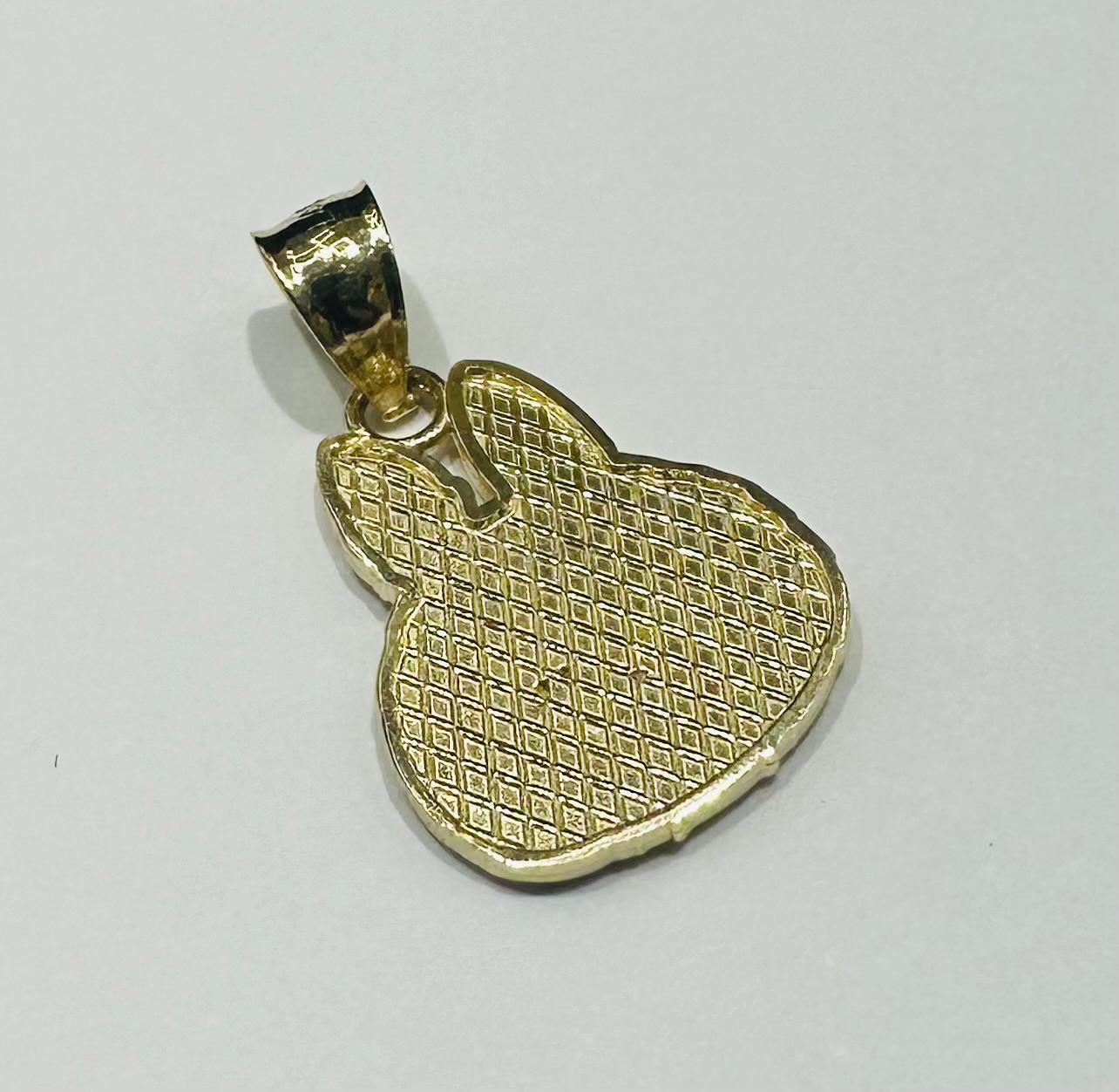 10K GOLD LABUBU PENDANT- WEIGHT: 1.2gm