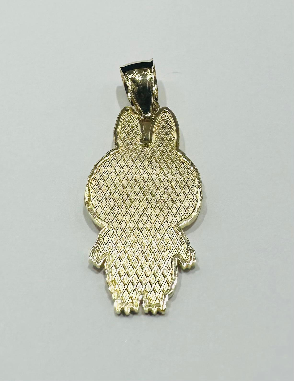 10K GOLD LABUBU PENDANT- WEIGHT: 1.8gm