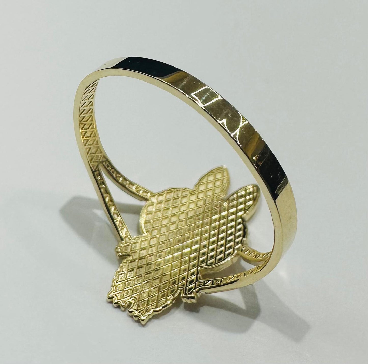 10K GOLD LABUBU RING- WEIGHT: 1.8gm