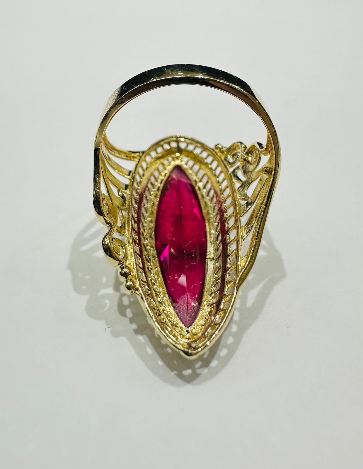 14K GOLD VINTAGE ITALIAN RING - WEIGHT: 5.3gm