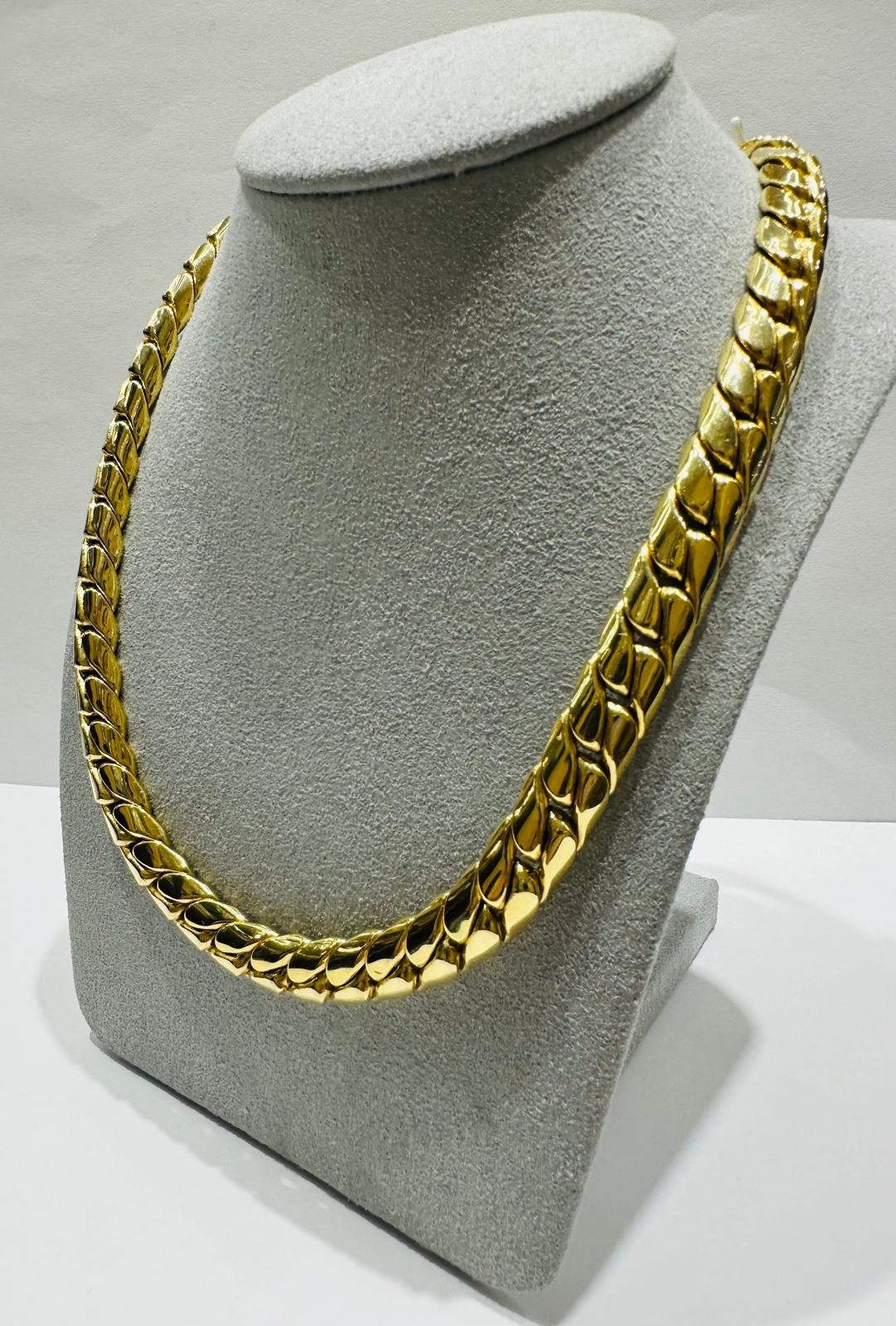 10K GOLD CUBAN LINK CHAIN NECKLACE- 59.5gm