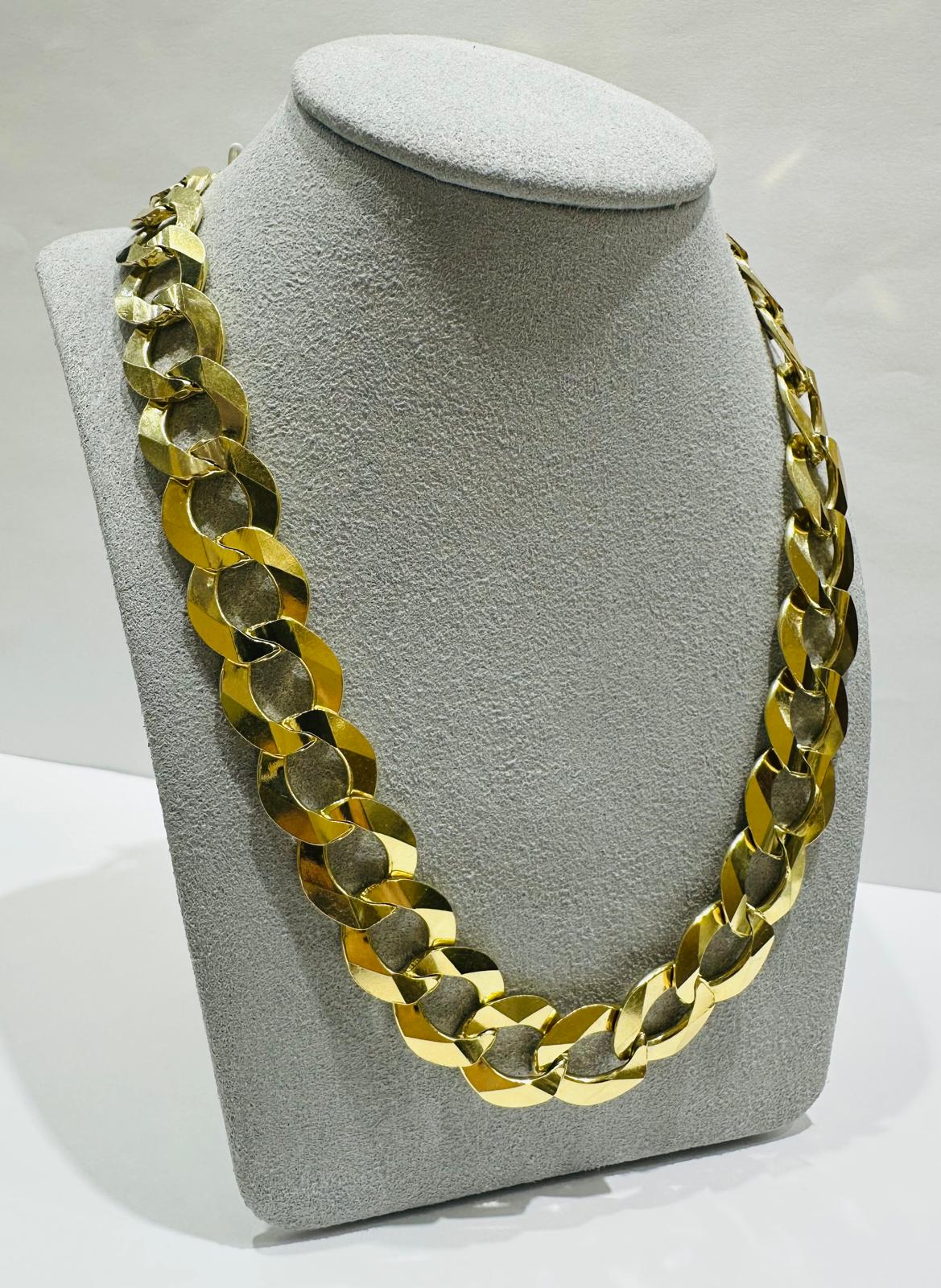10K GOLD CUBAN LINK CHAIN- 109.2gm 26" 15.12mm